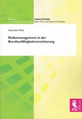 Malik |  Risikomanagement in der Berufsunfähigkeitsversicherung | Buch |  Sack Fachmedien