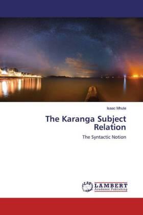 Mhute |  The Karanga Subject Relation | Buch |  Sack Fachmedien