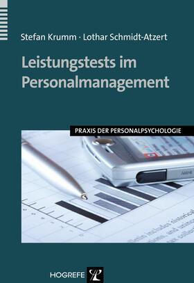 Krumm / Schmidt-Atzert | Leistungstests im Personalmanagement | E-Book | sack.de