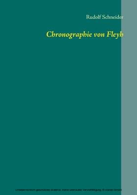 Schneider | Chronographie von Fleyh | E-Book | sack.de