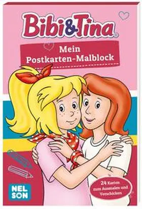  Bibi & Tina: Mein Postkarten-Malblock | Buch |  Sack Fachmedien