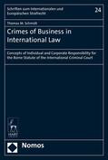 Schmidt |  Crimes of Business in International Law | eBook | Sack Fachmedien