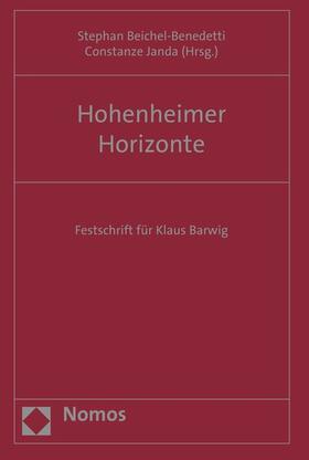 Beichel-Benedetti / Janda | Hohenheimer Horizonte | E-Book | sack.de