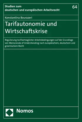 Bourazeri |  Tarifautonomie und Wirtschaftskrise | eBook | Sack Fachmedien