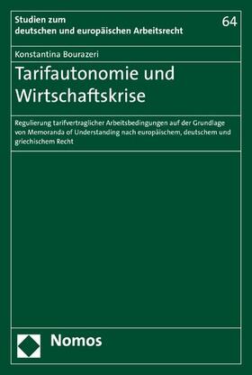 Bourazeri | Tarifautonomie und Wirtschaftskrise | E-Book | sack.de