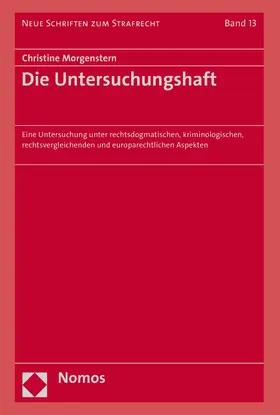 Morgenstern | Die Untersuchungshaft | E-Book | www.sack.de