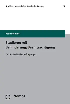 Stemmer |  Studieren mit Behinderung/Beeinträchtigung | eBook | Sack Fachmedien