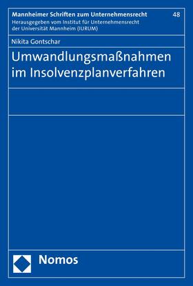 Gontschar | Umwandlungsmaßnahmen im Insolvenzplanverfahren | E-Book | sack.de