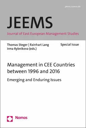 Steger / Lang / Rybnikova |  Management in CEE Countries between 1996 and 2016 | eBook | Sack Fachmedien
