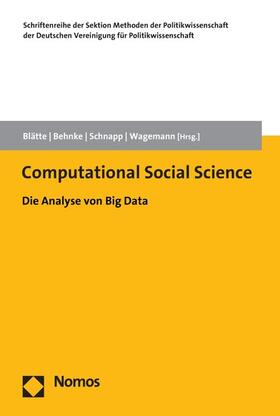 Blätte / Behnke / Schnapp | Computational Social Science | E-Book | sack.de