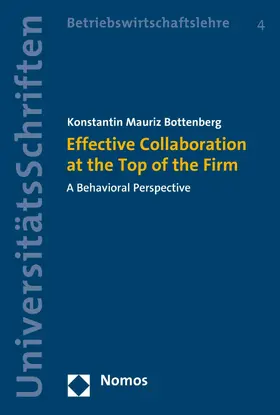 Bottenberg | Effective Collaboration at the Top of the Firm | E-Book | www.sack.de