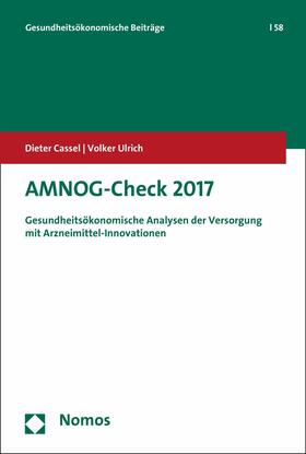 Cassel / Ulrich |  AMNOG-Check 2017 | eBook | Sack Fachmedien