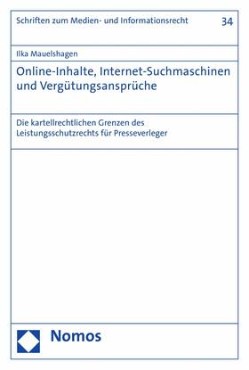 Mauelshagen | Online-Inhalte, Internet-Suchmaschinen und Vergütungsansprüche | E-Book | sack.de