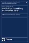 Rühmkorf |  Nachhaltige Entwicklung im deutschen Recht | eBook | Sack Fachmedien