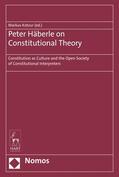 Kotzur |  Peter Häberle on Constitutional Theory | eBook | Sack Fachmedien