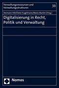 Hill / Kugelmann / Martini |  Digitalisierung in Recht, Politik und Verwaltung | eBook | Sack Fachmedien