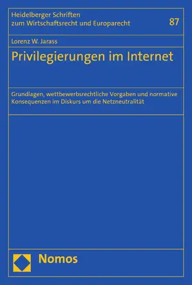 Jarass | Privilegierungen im Internet | E-Book | www.sack.de