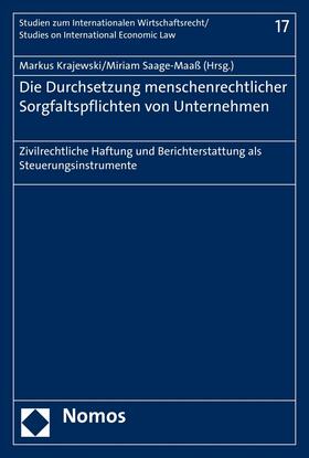 Krajewski / Saage-Maaß | Die Durchsetzung menschenrechtlicher Sorgfaltspflichten von Unternehmen | E-Book | sack.de