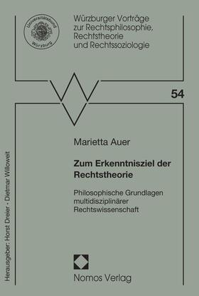 Auer | Zum Erkenntnisziel der Rechtstheorie | E-Book | sack.de