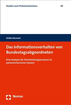 Kennert | Das Informationsverhalten von Bundestagsabgeordneten | E-Book | sack.de
