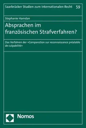 Hamdan | Absprachen im französischen Strafverfahren? | E-Book | www.sack.de