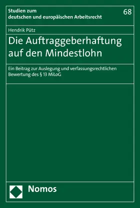 Pütz |  Die Auftraggeberhaftung auf den Mindestlohn | eBook | Sack Fachmedien