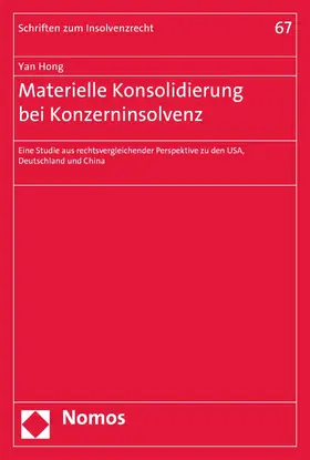 Hong |  Materielle Konsolidierung bei Konzerninsolvenz | eBook | Sack Fachmedien