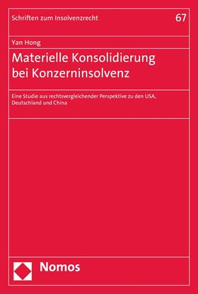 Hong | Materielle Konsolidierung bei Konzerninsolvenz | E-Book | sack.de
