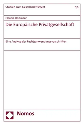 Hartmann | Die Europäische Privatgesellschaft | E-Book | www.sack.de