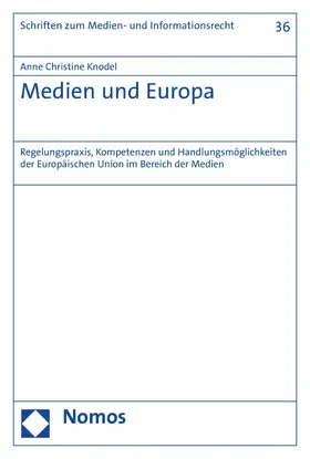 Knodel |  Medien und Europa | eBook | Sack Fachmedien
