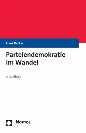 Decker |  Parteiendemokratie im Wandel | eBook | Sack Fachmedien