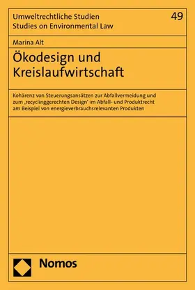 Alt |  Ökodesign und Kreislaufwirtschaft | eBook | Sack Fachmedien