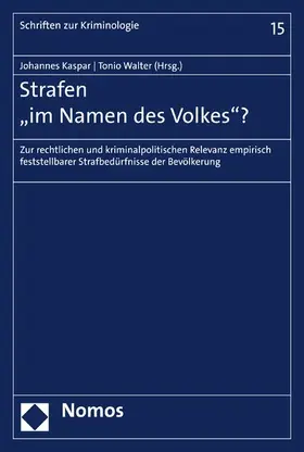 Kaspar / Walter |  Strafen "im Namen des Volkes"? | eBook | Sack Fachmedien