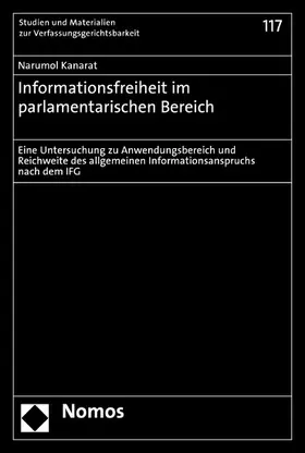 Kanarat |  Informationsfreiheit im parlamentarischen Bereich | eBook | Sack Fachmedien