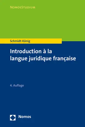 Schmidt-König | Introduction à la langue juridique française | E-Book | sack.de