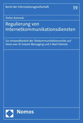 Bulowski |  Regulierung von Internetkommunikationsdiensten | eBook | Sack Fachmedien