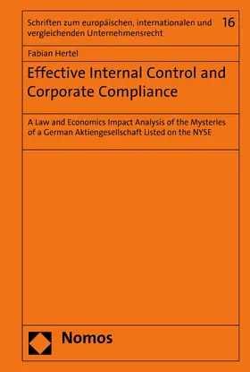 Hertel | Effective Internal Control and Corporate Compliance | E-Book | sack.de