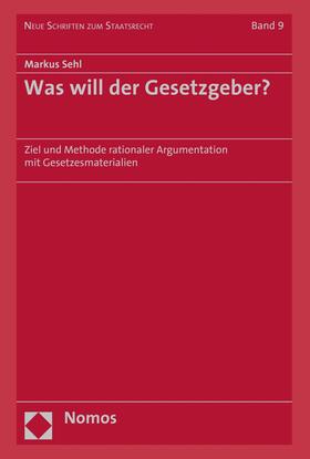 Sehl | Was will der Gesetzgeber? | E-Book | sack.de
