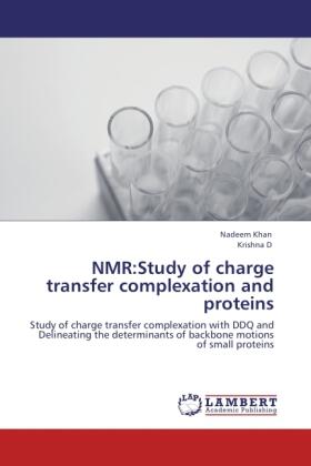 Khan / D |  NMR:Study of charge transfer complexation and proteins | Buch |  Sack Fachmedien