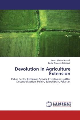 Kamal / Siddiqui |  Devolution in Agriculture Extension | Buch |  Sack Fachmedien