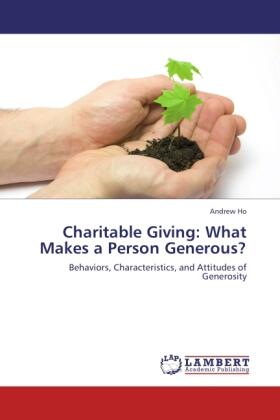 Ho |  Charitable Giving: What Makes a Person Generous? | Buch |  Sack Fachmedien