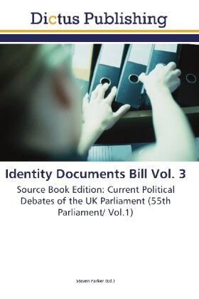 Parker |  Identity Documents Bill Vol. 3 | Buch |  Sack Fachmedien