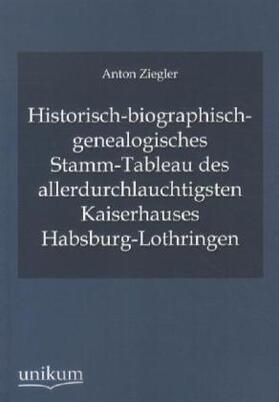 Ziegler |  Historisch-biographisch-genealogisches Stamm-Tableau | Buch |  Sack Fachmedien