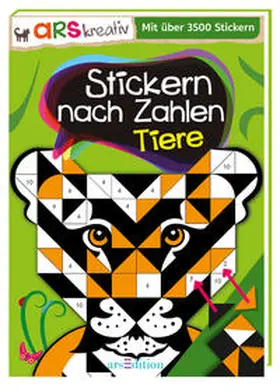  Stickern nach Zahlen Tiere | Buch |  Sack Fachmedien