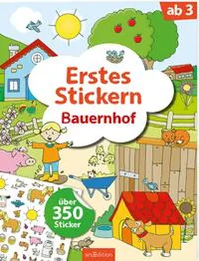  Erstes Stickern Bauernhof | Buch |  Sack Fachmedien