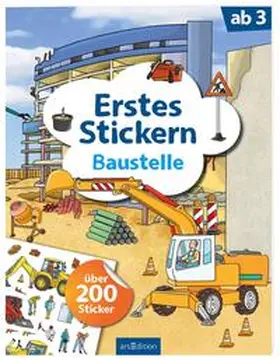  Erstes Stickern Baustelle | Buch |  Sack Fachmedien