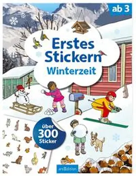  Erstes Stickern Winterzeit | Buch |  Sack Fachmedien