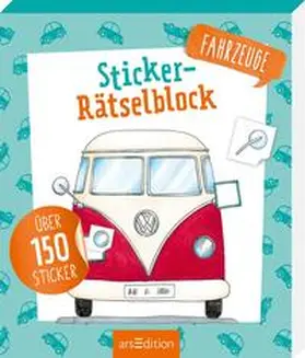  Sticker-Rätselblock Fahrzeuge | Buch |  Sack Fachmedien