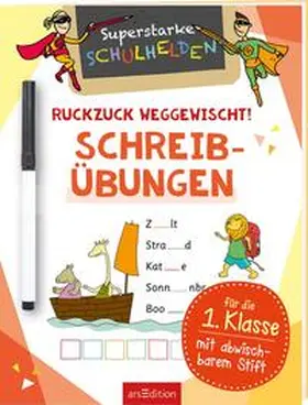  Superstarke Schulhelden – Ruckzuck weggewischt! Schreibübungen | Buch |  Sack Fachmedien