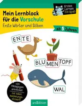 Lang |  Mein Lernblock für die Vorschule – Erste Wörter und Silben | Buch |  Sack Fachmedien